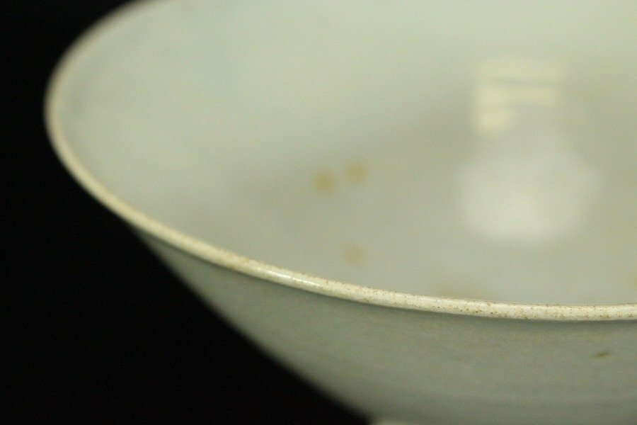 【銀閣】中国美術 白磁 碗 定窯 φ15cm 旧家蔵出(LC270)の画像5