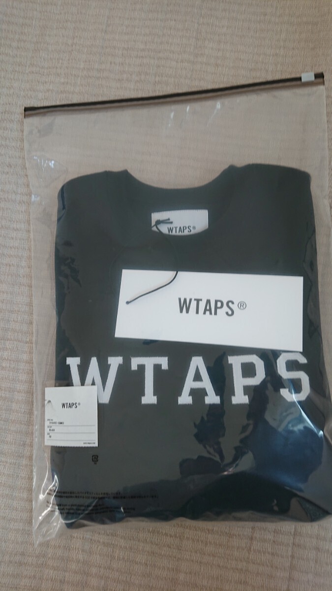 wtaps 24ss ACADEMY / SWEATER / COTTON. COLLEGE BLACK LARGE_画像5