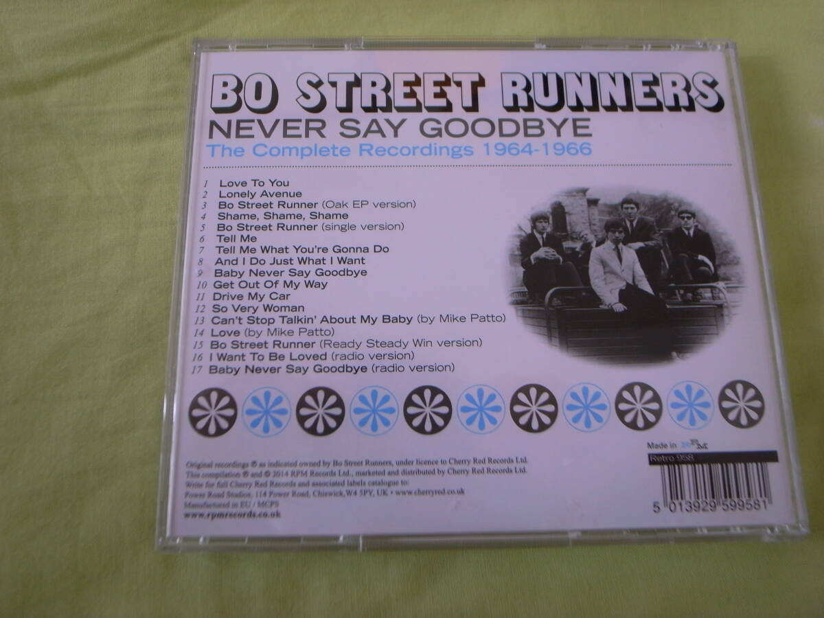 Bo Street Runners『Never Say Goodbye』ボ・ストリートランナーズ small Faces Rolling Stones Beatles MODS　モッズ BritishBeat_画像2
