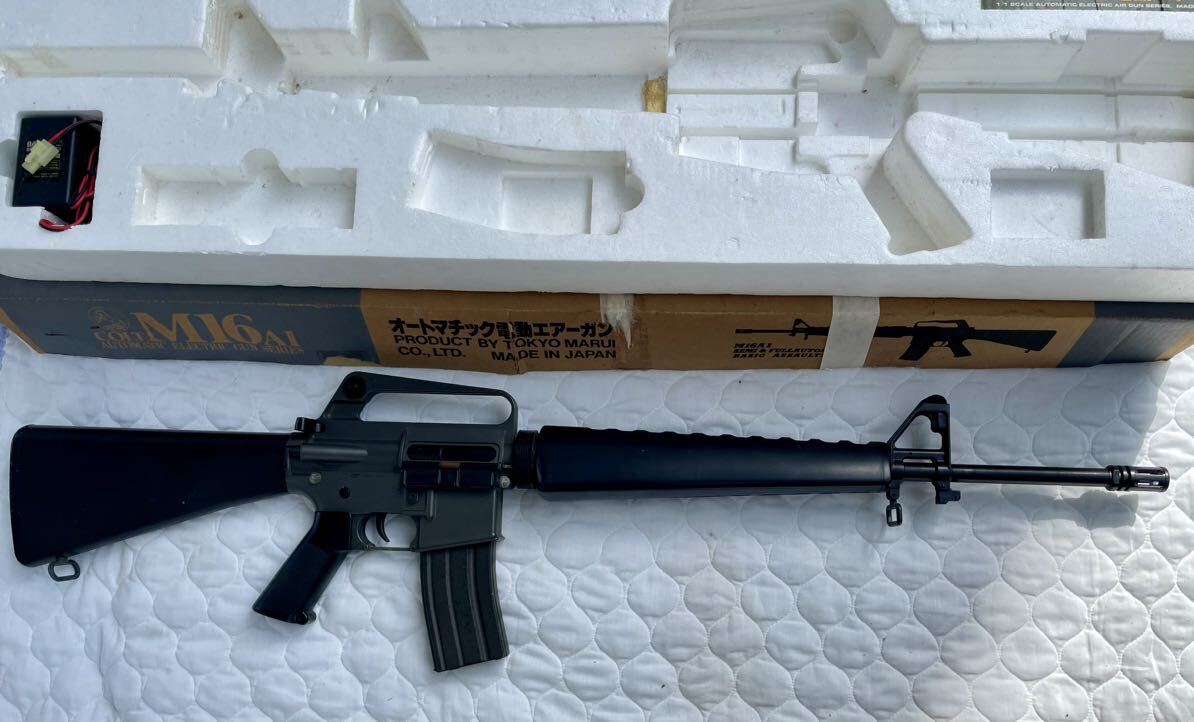 RE417b ジャンク ASGKマーク有り マルイ エアガンCOLT M16A1 コルト ライフル オートマチック電動エアーソフトガン 合法トイガン 1円〜の画像5