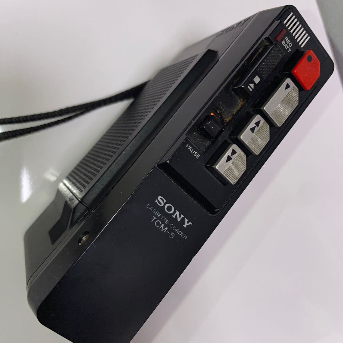 RE411i ジャンク SONY ソニー カセットコーダー TCM-5 昭和レトロ 当時物 部品取りにの画像4