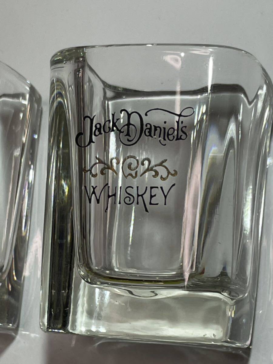 RE419n ショットグラス 非売品JackDaniel's ジャックダニエル ウイスキー ノベルティ ２個 ガラス の画像4
