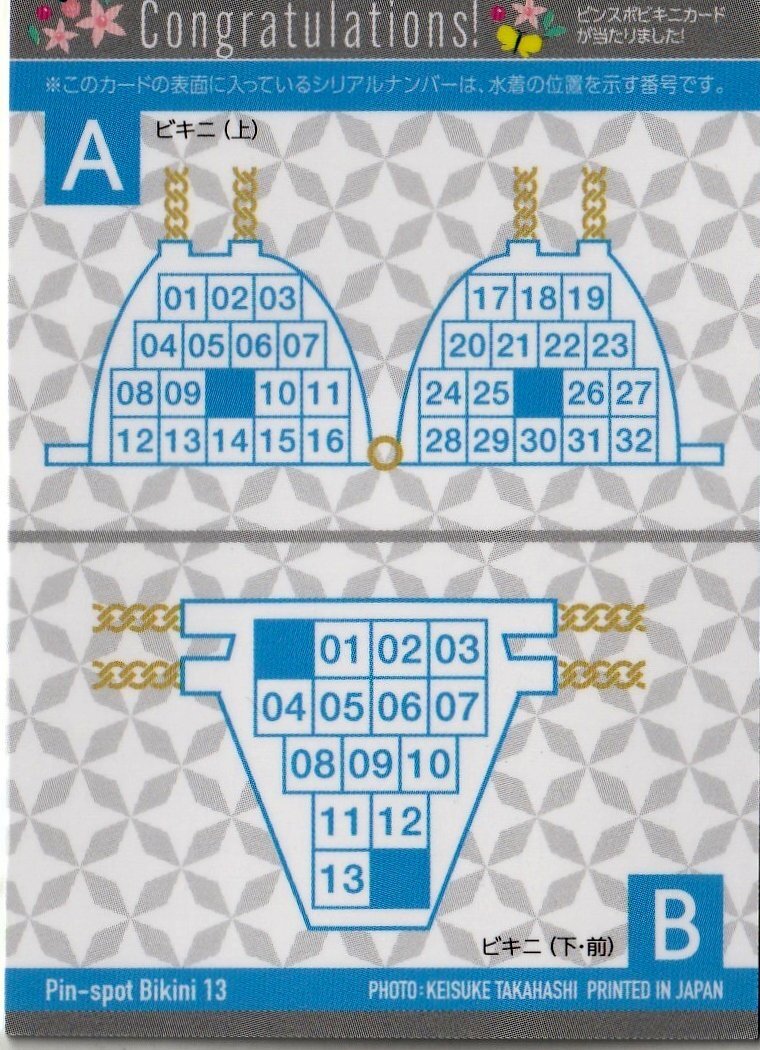 【長澤茉里奈Vol.2】6/32 ピンスポビキニカード13(ブラジャー 乳首上) スーパーレアカード トレーディングカードの画像2