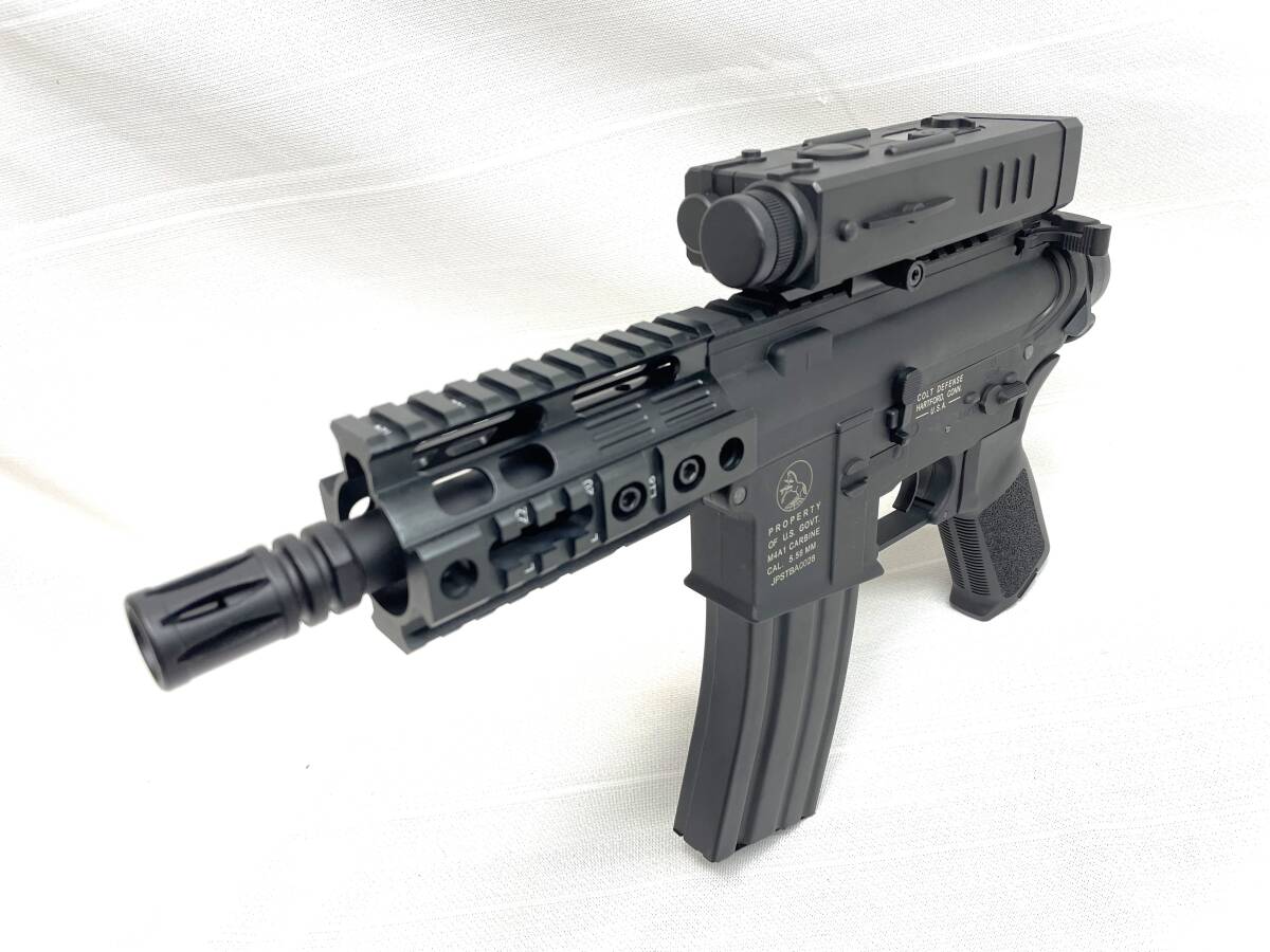 S&T M4A1 スポーツライン G3電子トリガー搭載 スタンダード電動ガン パトリオット 風 外装カスタム 中古品の画像1