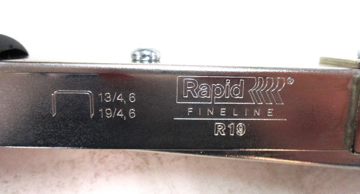 ★ 96595 Rapid R19 ハンマータッカー ハンドタッカー ステープル幅10mm スウェーデン製 箱付 美品★の画像6