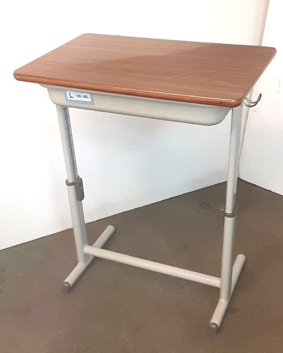 * 96574 Iris chitose school desk study ... desk + chair 4 legs set working bench desk * chair height changeable L120~180+ chair L120~165cm beautiful goods *