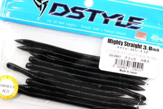 ★DSTYLE ディスタイル Mighty Straight マイティーストレート 3.8inch #DC007 ブラック★_画像1
