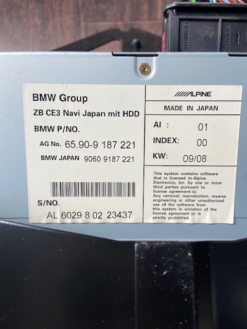 su*H20 BMW поздняя версия E60* оригинальный HDD блок навигации *65.90-6 979 959/AL602980223437/525i/NU25/ машина на разборку 