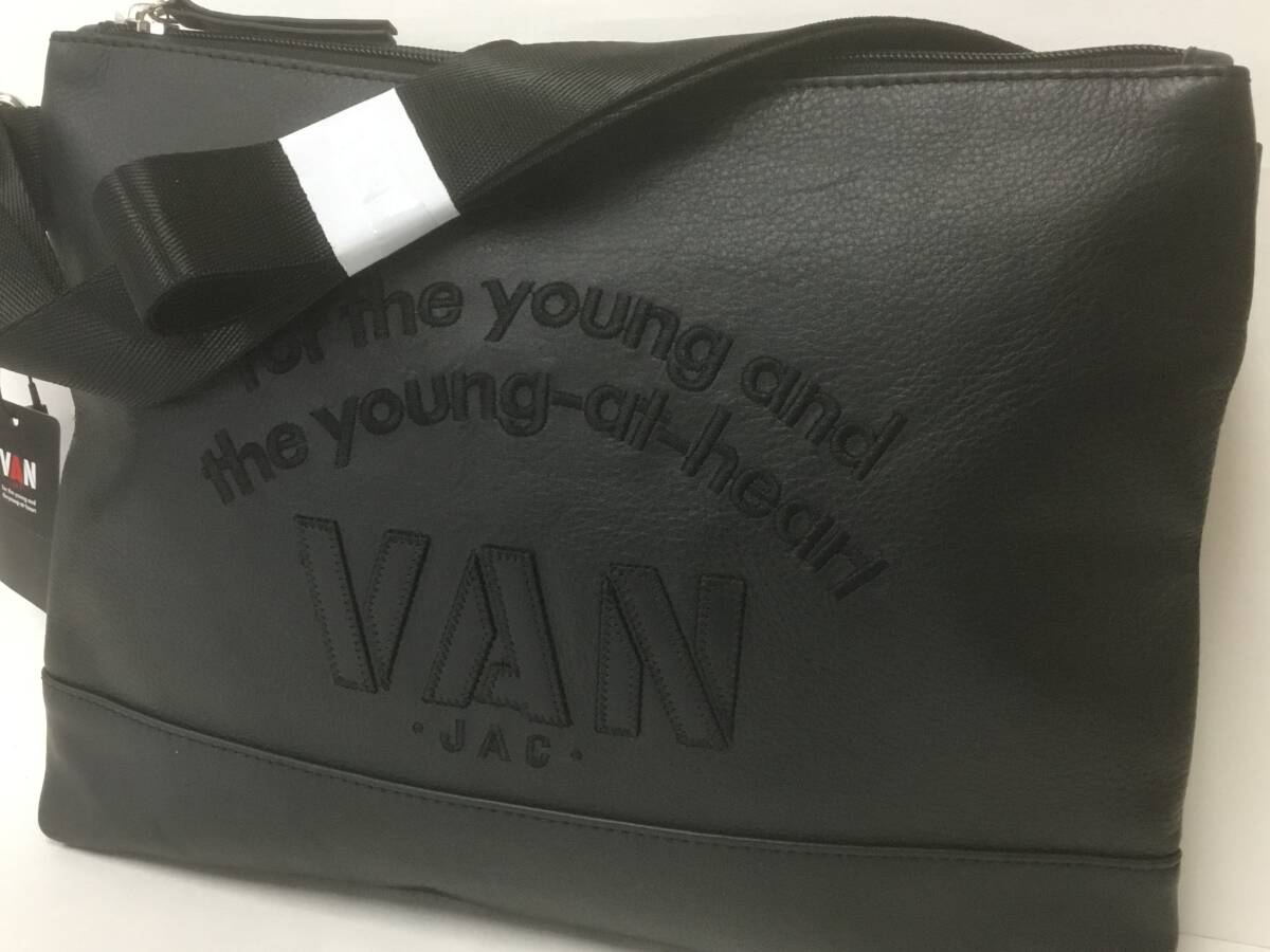 送料無料！VAN JAC ヴァンヂャケット レザーサコッシュ アーチロゴ！VAN JACKET INC. / ショルダーバッグ Kent SCENE アイビー トラッドの画像8