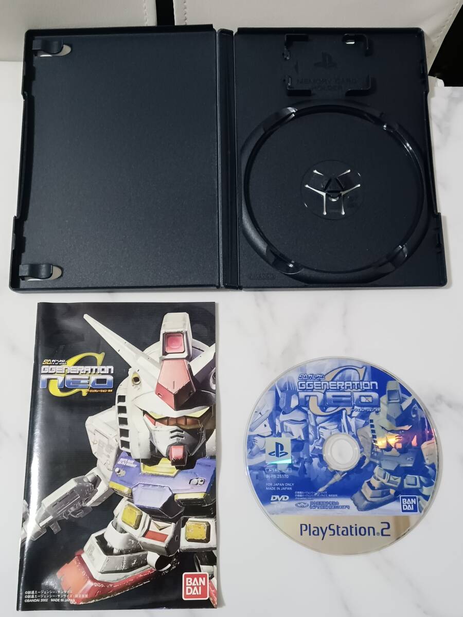 送料無料　PS2 プレイステーション2 ソフト SDガンダム ジージェネレーション ネオ（ケース、取扱説明書付き）