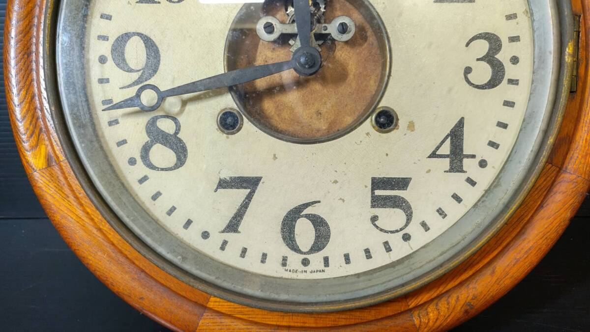 吉海A72 戦前時計 丸形 アンティーク 希少品 インテリア 動作未確認 アンティーク時計の画像3