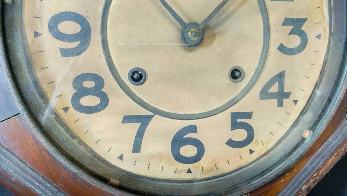 吉海A191 HAYASHI時計 戦前 八角時計 SPECIAL 柱時計 アンティーク 希少の画像4