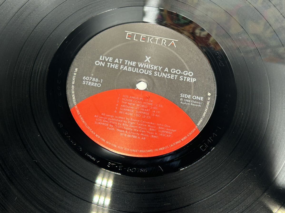 ２２０８ レコード ＬＰ X/LIVE AT THE WHISKY A GO-GO ON THE FABULOUS SUNSET STRIP/ELEKTRA 60788-1の画像3