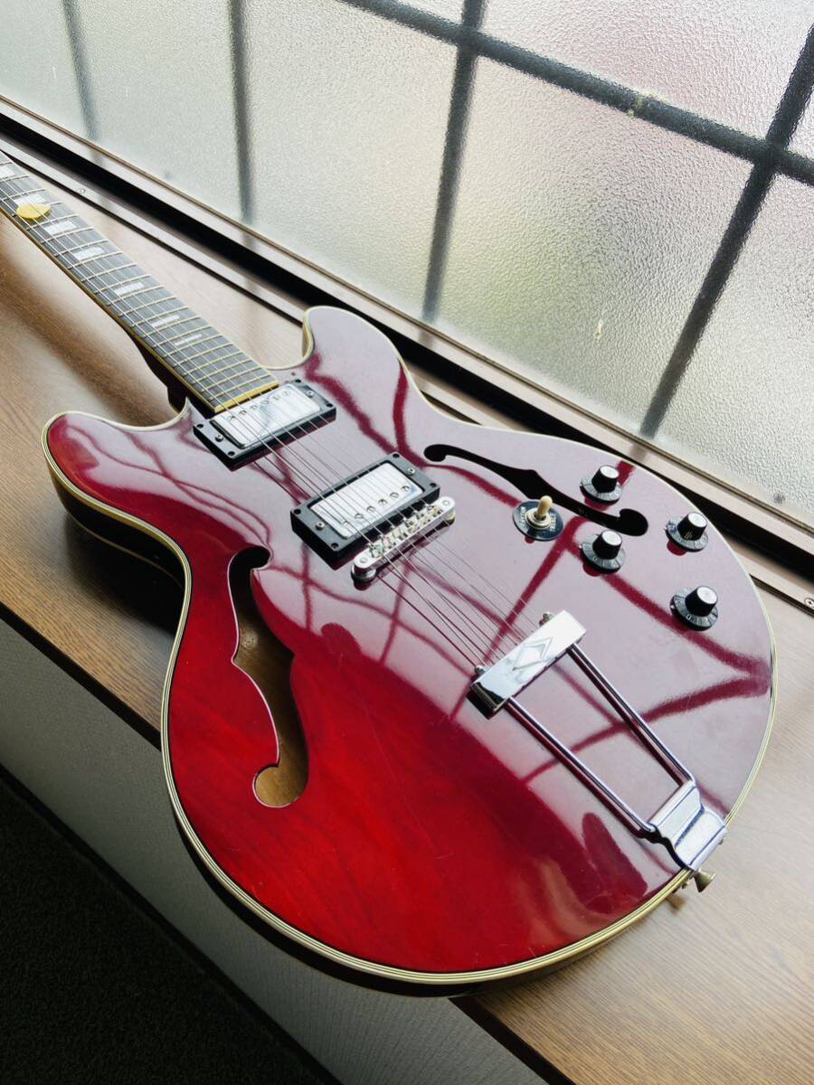 1977年製 Founder ES-335タイプ（ダイオン楽器、ヤマキ製造） 劇レア品の画像1