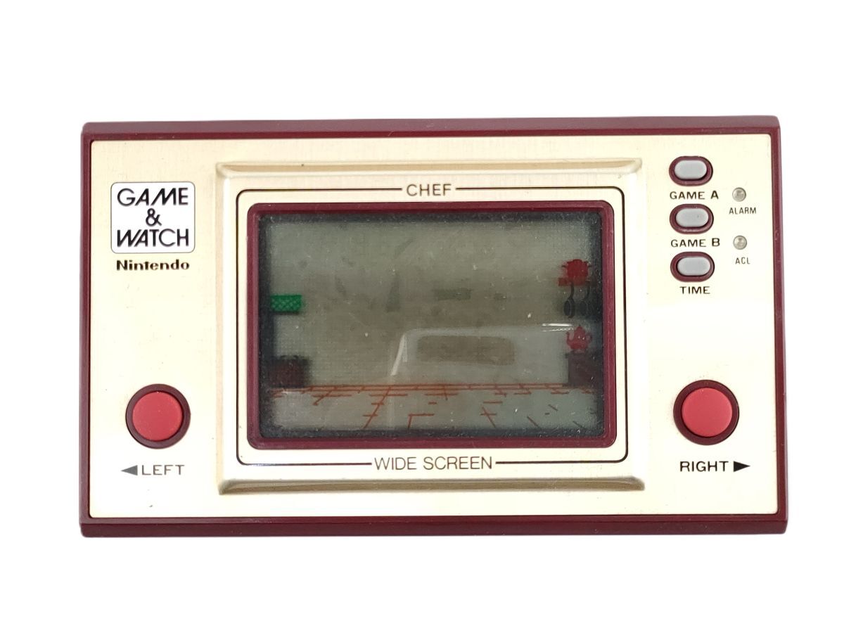 6L 任天堂 FP 24 ゲーム ウォッチ シェフ ワイド スクリーン 通電 動作確認済 CHEF GAME WATCH ニンテンドー Nintendo◆昭和 レトロ 当時物_画像1