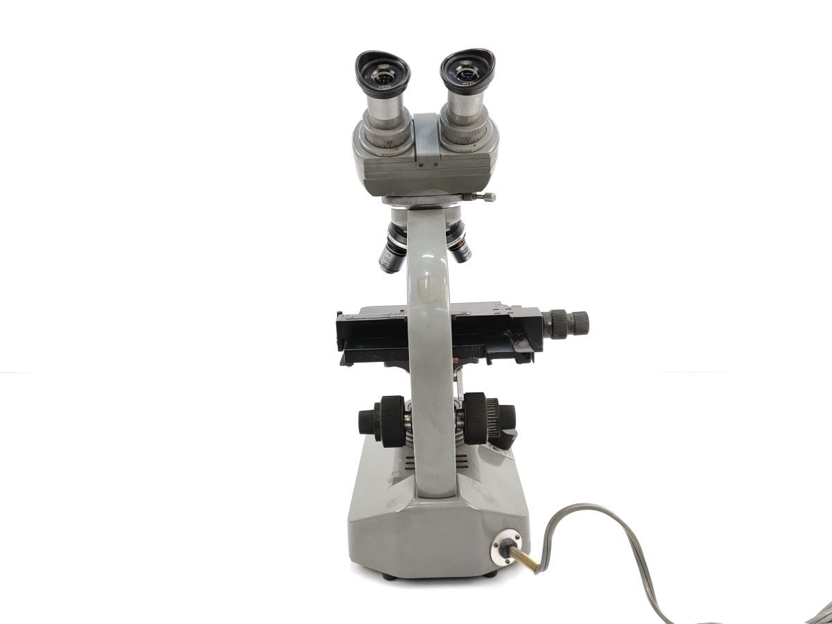 10 オリンパス 双眼 生物 顕微鏡 KHS 型 接眼 レンズ WF10X 対物 0.17 0.25 0.65 1.30 通電確認済 OLYMPUS◆学校 備品 レトロ 観察 機材の画像4