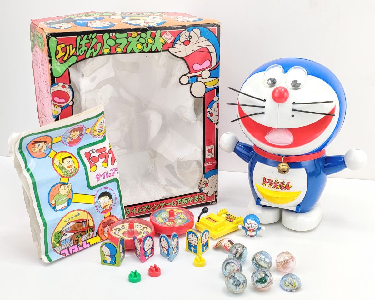 10 ポピー L エル ばん ドラえもん タイムマシン ゲーム 超合金 藤子不二雄 元箱 付属品付 POPY◆レア 昭和 レトロ 当時物 おもちゃ 玩具の画像1