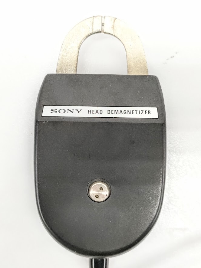 6 SONY HE 2 ヘッド ディスクネイザー イレイサー 消磁器 取説 元箱付 ジャンク HEAD DEMAGNETIZER ソニー◆テープ 昭和 レトロ 当時物の画像3