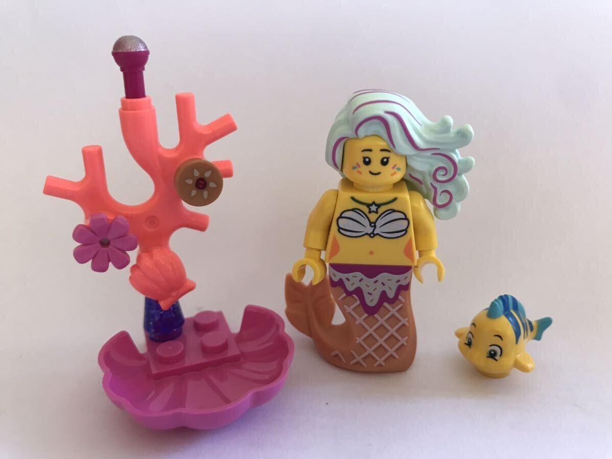 [LEGO] Lego море. средний комплект человек рыба franc da- Mini fig кукла Little Mermaid игрушка развивающая игрушка блок желтохвост k коралл .