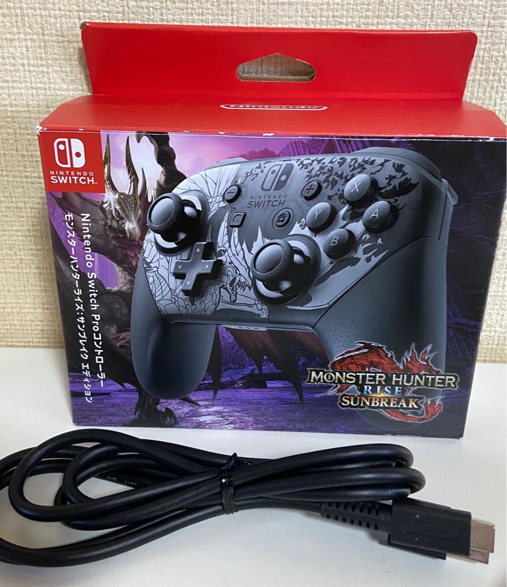 Switch Proコントローラー　モンスターハンター　ライズ　サンブレイク　エディション