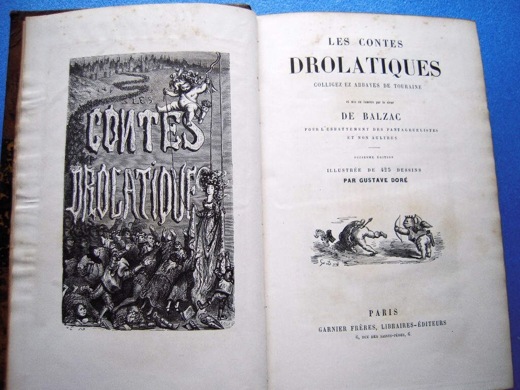 「ギュスターヴ・ドレ挿画本 木口木版425点！バルザック『風流滑稽譚 Les Contes Drolatiques』1868頃？」の画像1