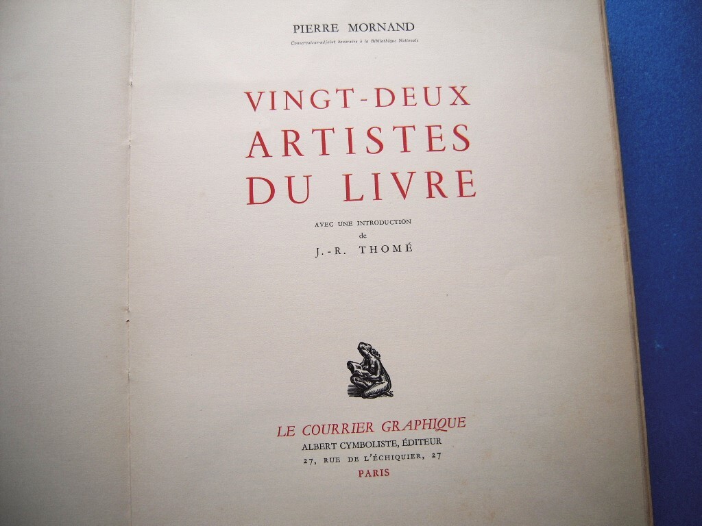 『22人のブック・アーティスト Vingt-Deux Artistes du Livre』H.C版 1948 ラブルール,ボナール,クラーヴェ,ドラン,デュフィ,マイヨール他の画像2
