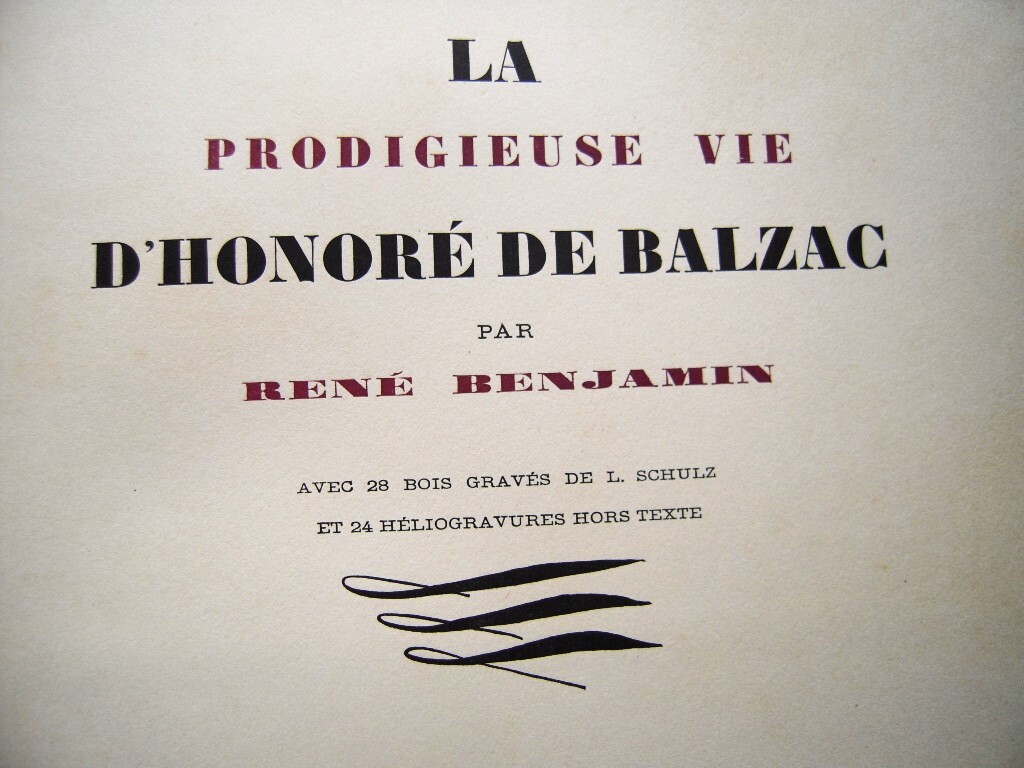 ルネ・バンジャマン『バルザックの驚異的な人生 La Prodigieuse Vie d'Honore de Balzac』1928 L.Schulzによる木版28点の画像3