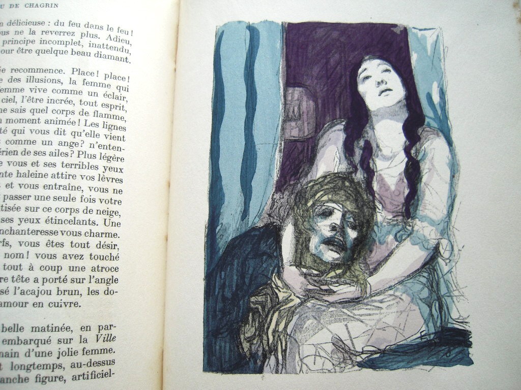 エミリアン・デュフール手彩色挿画本 限600 1930『バルザック あら皮 La Peau de Chagrin』