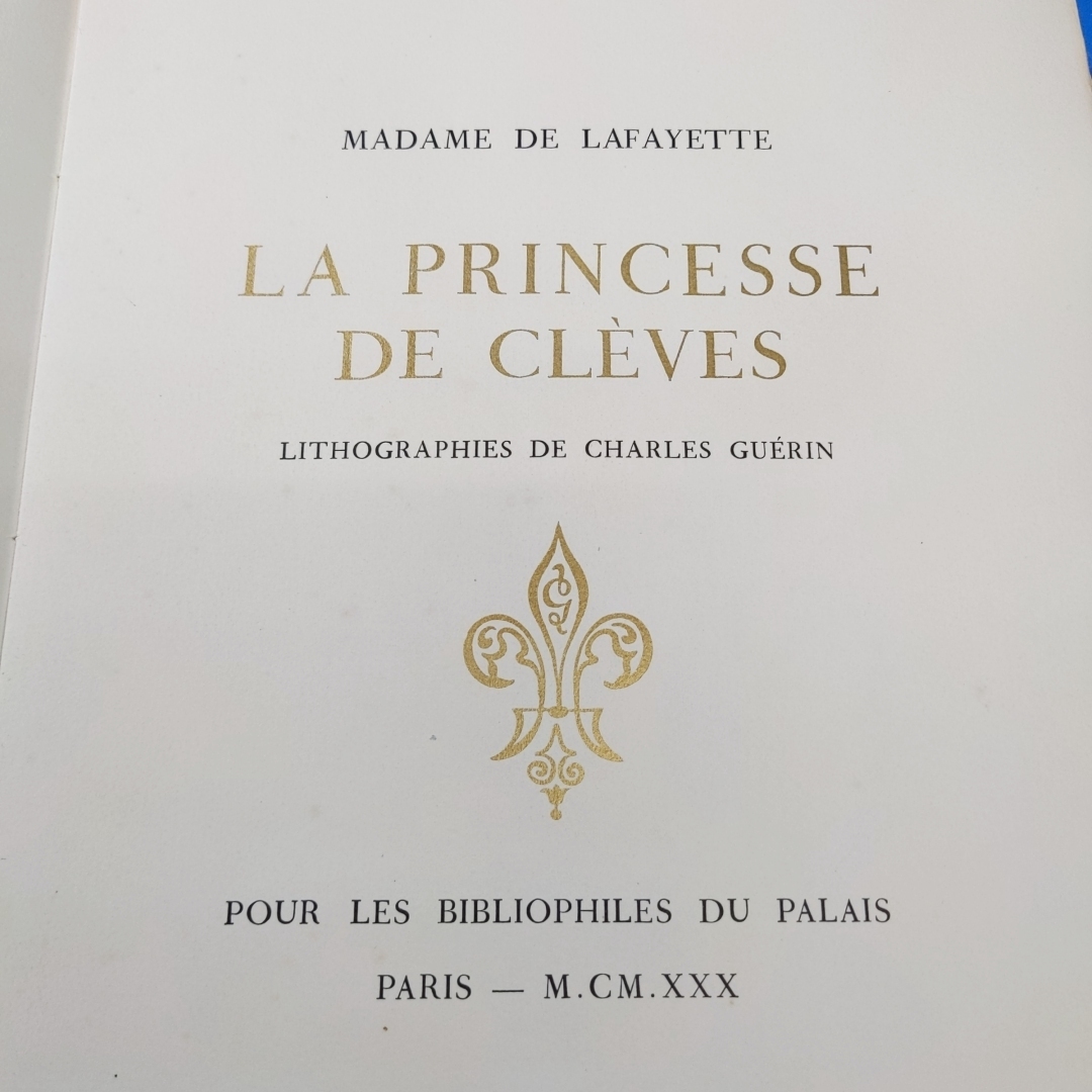 シャルル・ゲラン リトグラフ17点！限180 1930『ラファイエット夫人 クレーヴの奥方』Madame de Lafayette La Princesse de Cleves Lithogrの画像3
