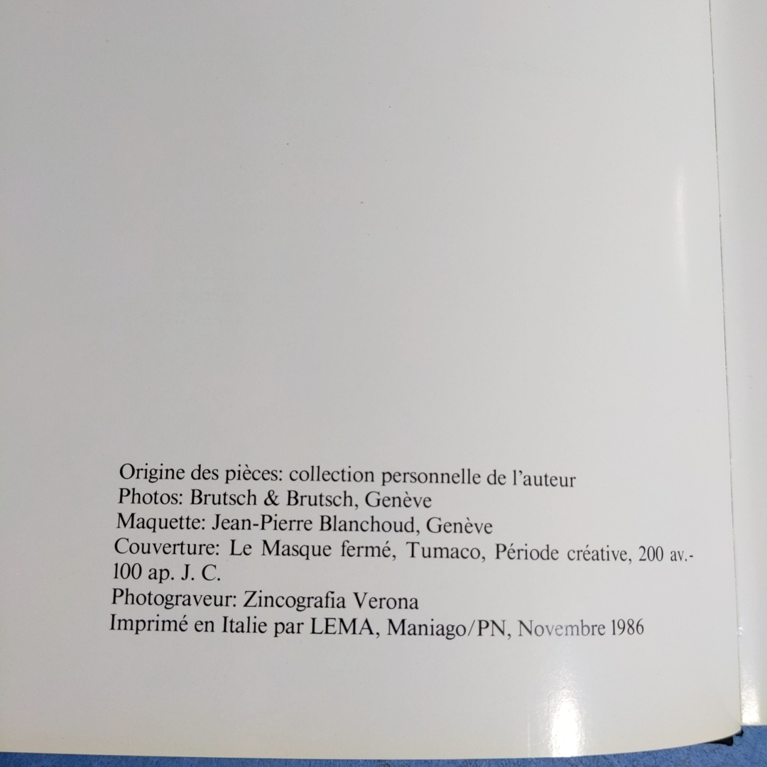 「トゥマコ：1000年にわたるコロンブス以前の美術 Tumaco:1000 ans d'art precolombien Jacques Soustelle Office du Livre 1986」の画像2