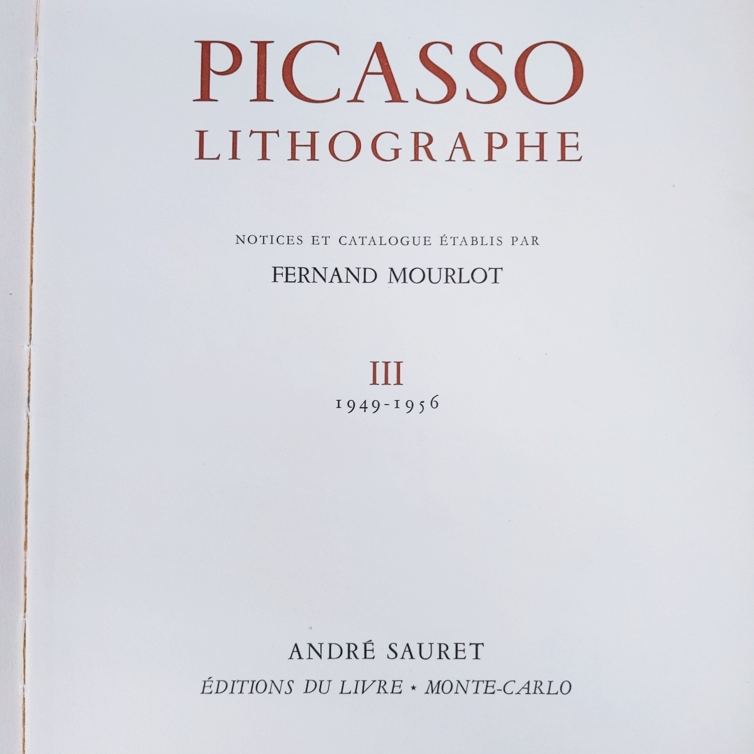 ムルロー刷オリジナルリトグラフ2点！「Picasso Lithographe III 1949-1956 1956」の画像3
