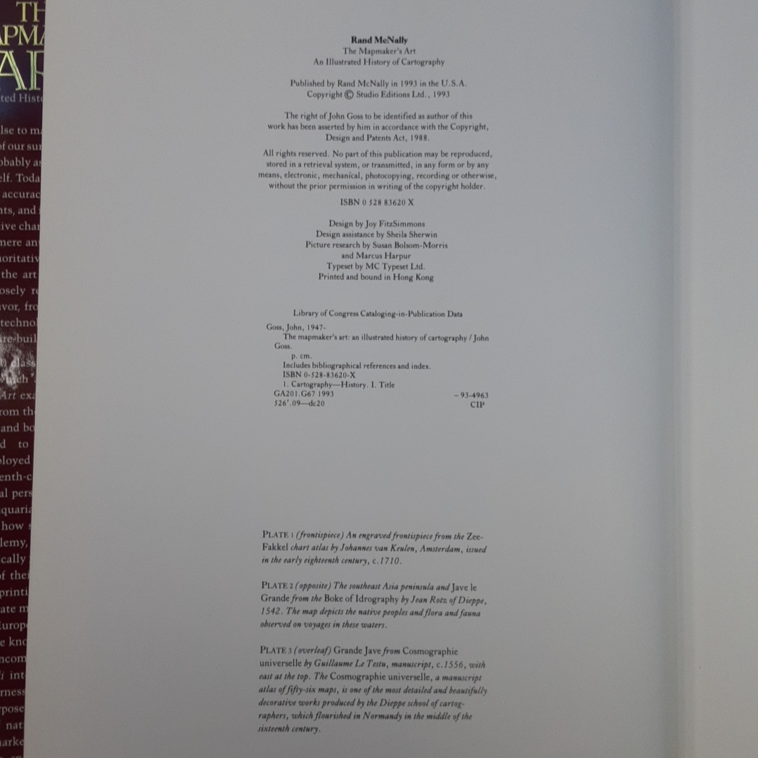 「地図製作者の芸術: 図解による地図作成の歴史 1993 The Mapmaker's Art: An Illustrated History of Cartography John Goss 」_画像3
