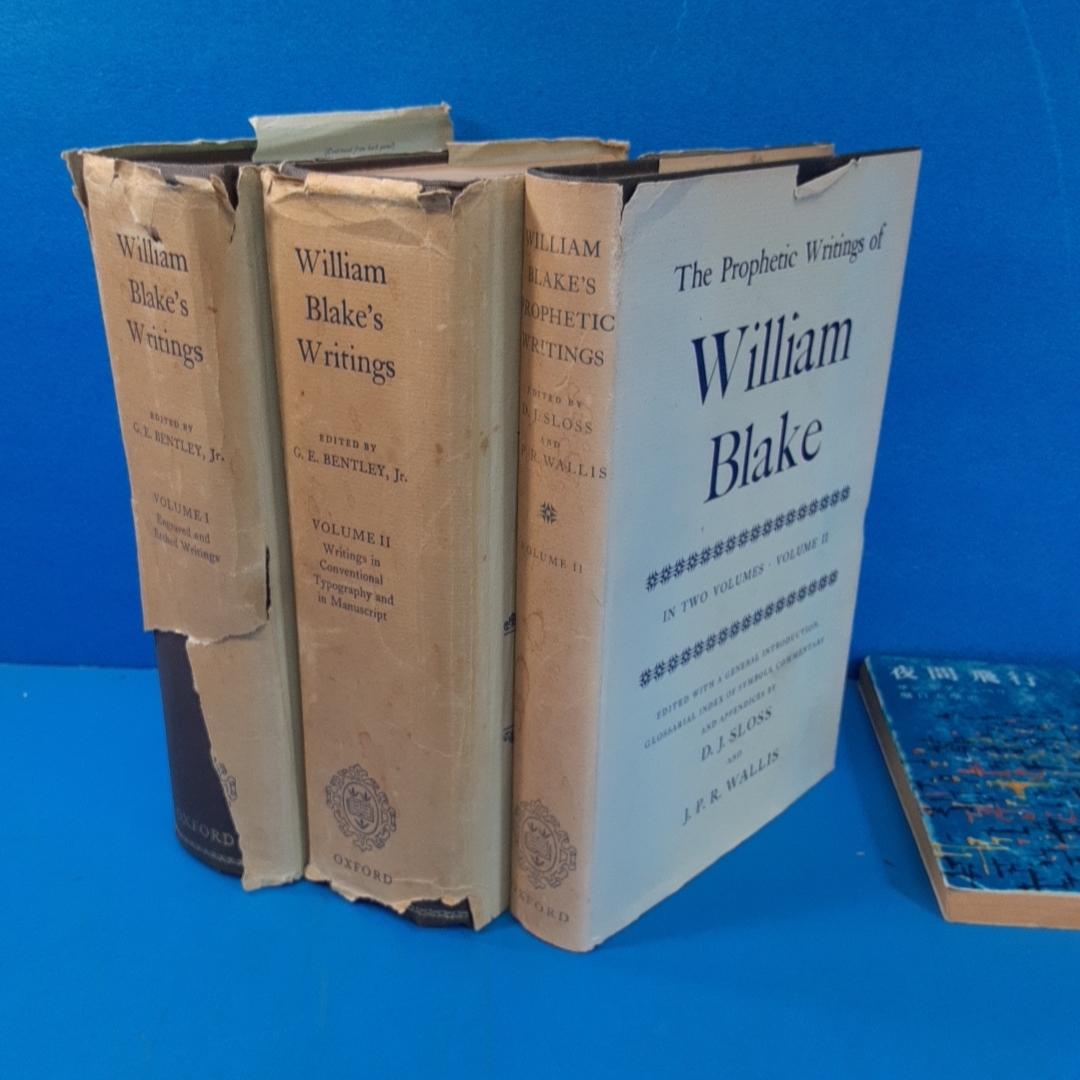 [ William * break 3 пункт William Blake\'s Writings Volume Ⅰ,Ⅱ: G. E. Bentley, Jr 1978 др. ]