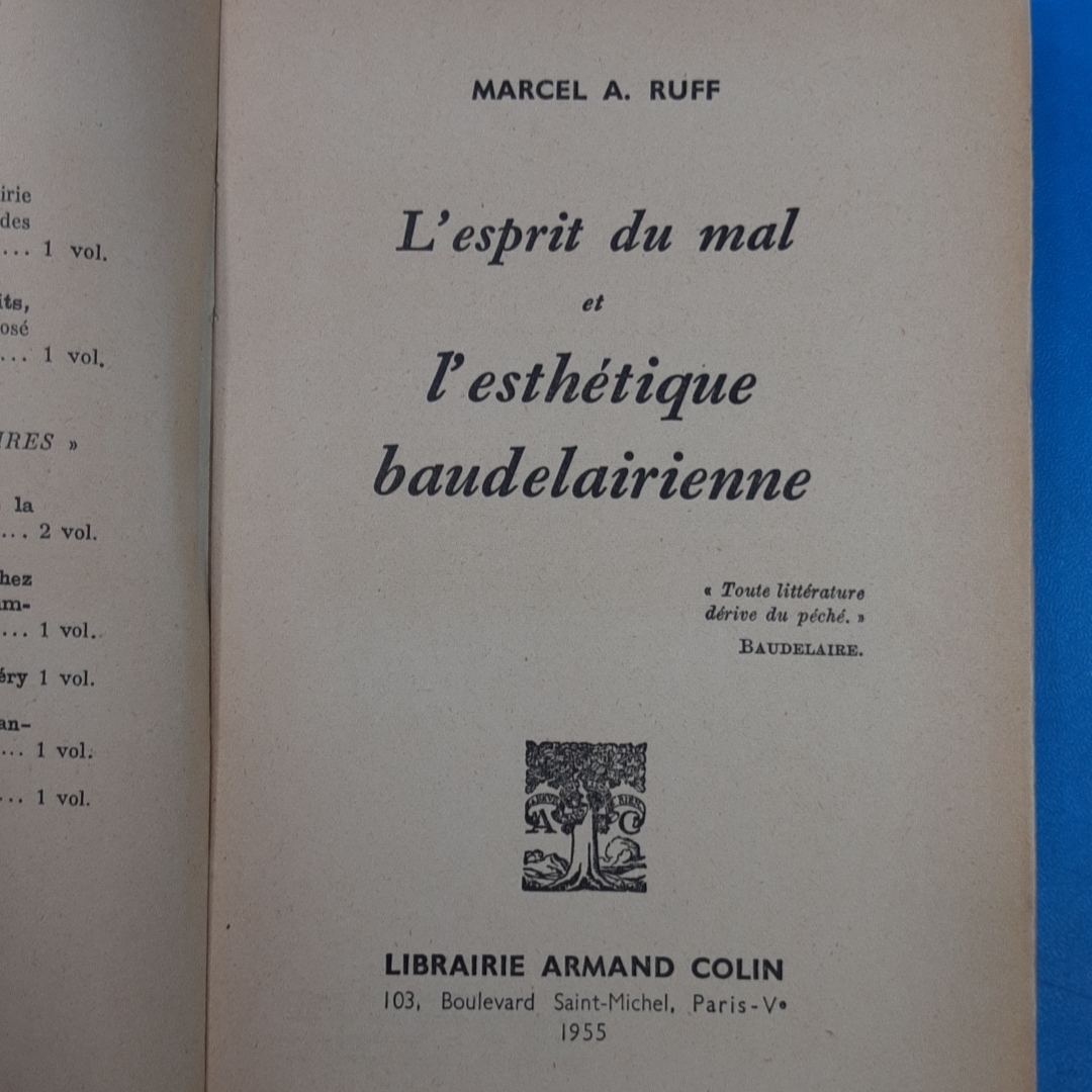 「シャルル・ボードレール3点 Benjamin Fondane : Baudelaire et Lexperience du Gouffre 1947 他」の画像9