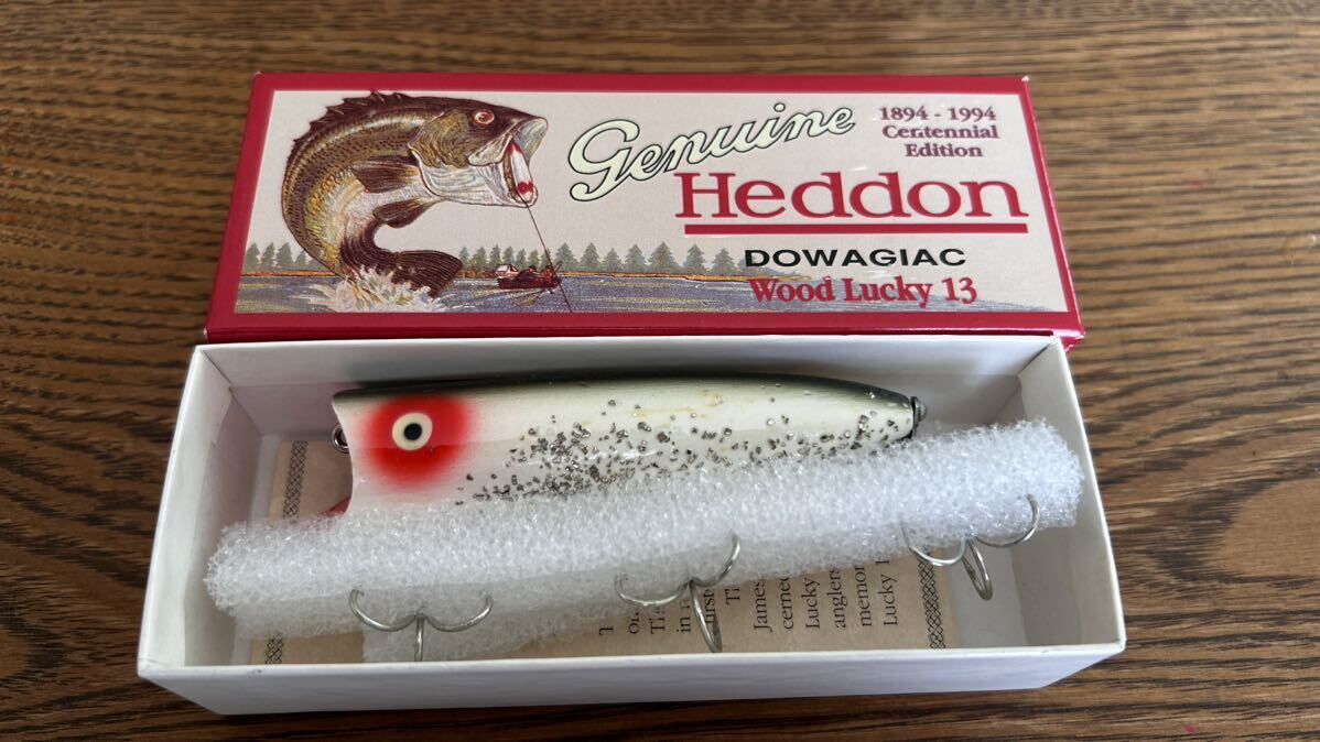 HEDDON ヘドン Wood Lucky 13 ウッド ラッキー13 ルアー ポッパー ブラックバス ３の画像1