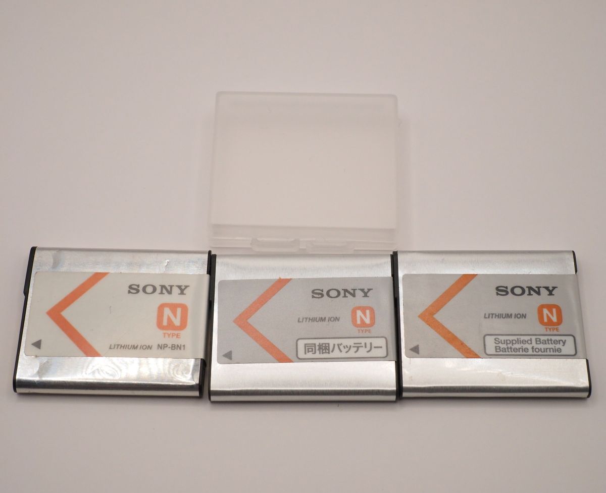 ■ソニー デジカメ用リチウムイオン電池 NP-BN1/NP-BN 3個 ジャンク_画像1