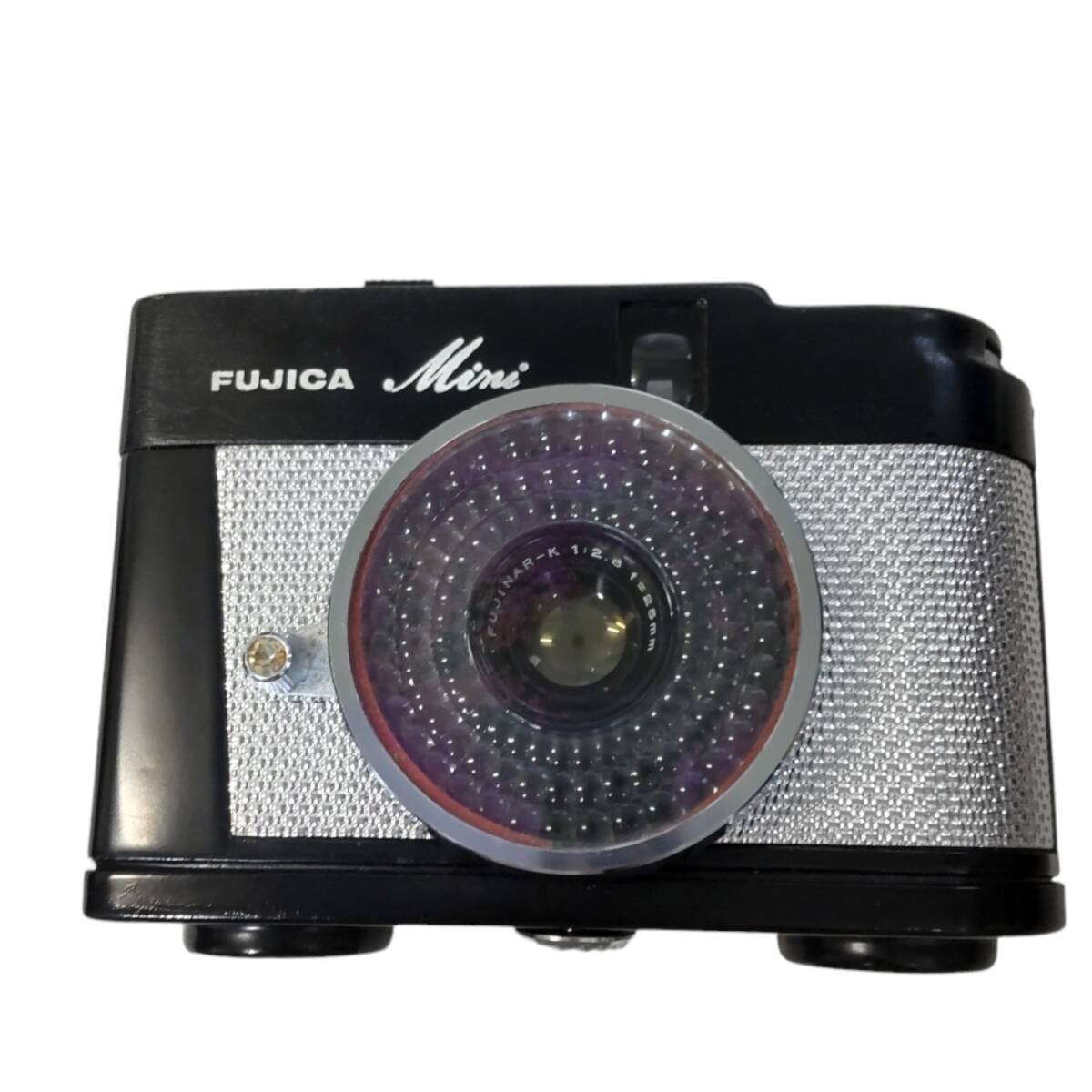 【中古品】 FUJICA フジカ ミニカメラ フィルムカメラ ケース付き 動作未確認 hiN4708RO_画像2