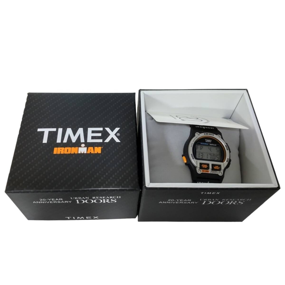 【中古品】 TIMEX タイメックス IRONMAN アイアンマン URBAN RESEARCH DOORS 20周年記念 クォーツ 腕時計 箱あり N62220REの画像2