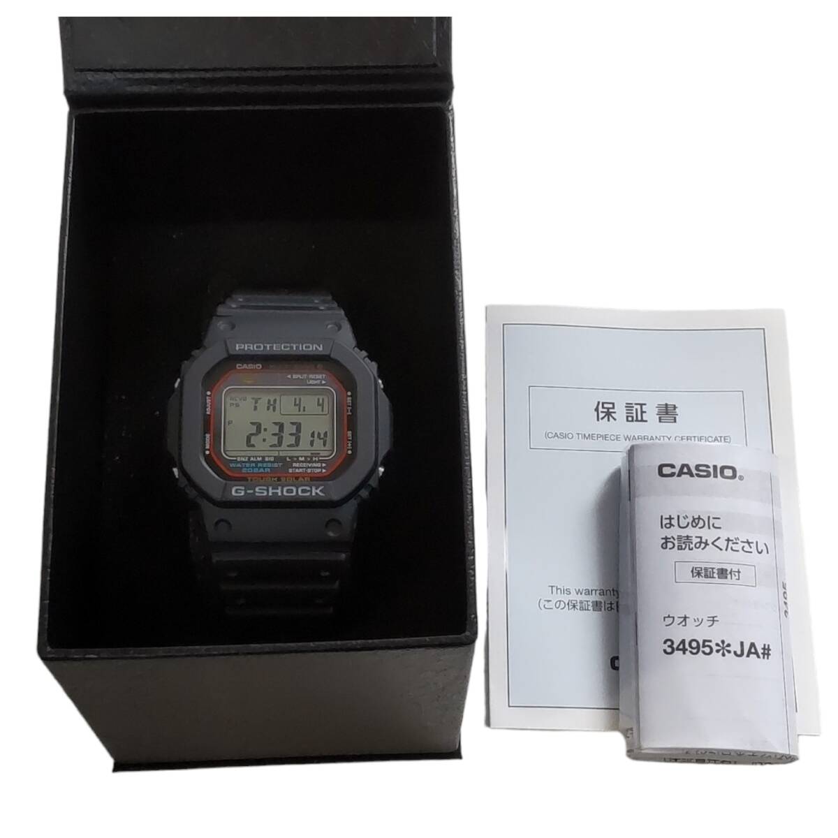 【中古品】 CASIO カシオ 腕時計 電波ソーラー GW-M5610U-1JF ワールドタイム 耐衝撃構造 20気圧防水 箱あり N62218RE_画像2