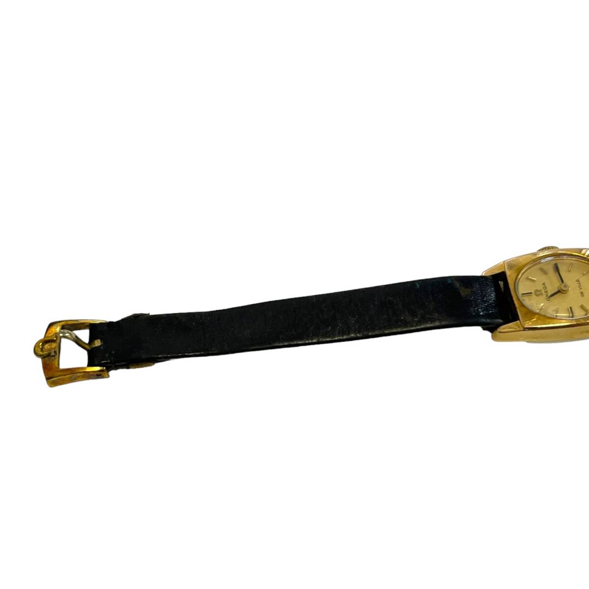 【中古品】 OMEGA オメガ デビル 腕時計 手巻 ゴールド文字盤 レディース時計 動作確認済み 本体のみ N62281RDの画像7