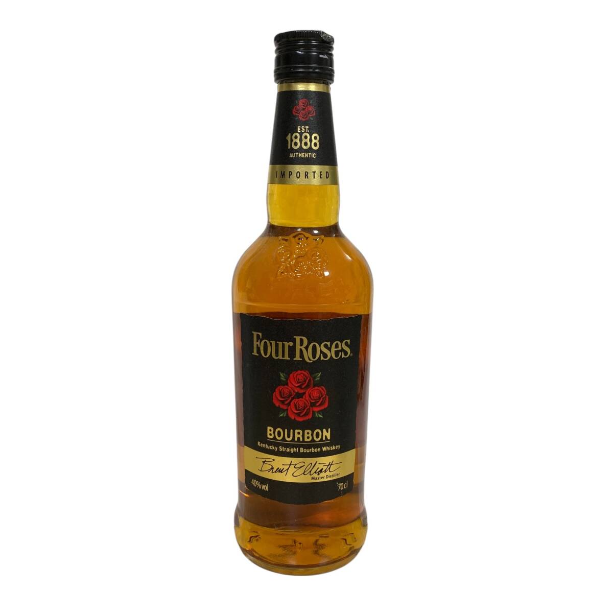 ◆未開栓◆ Four Roses フォアローゼス ブラック BOURBON WHISKY 700ml 40％ バーボン ウイスキー 箱なし お酒 P62549NLの画像1