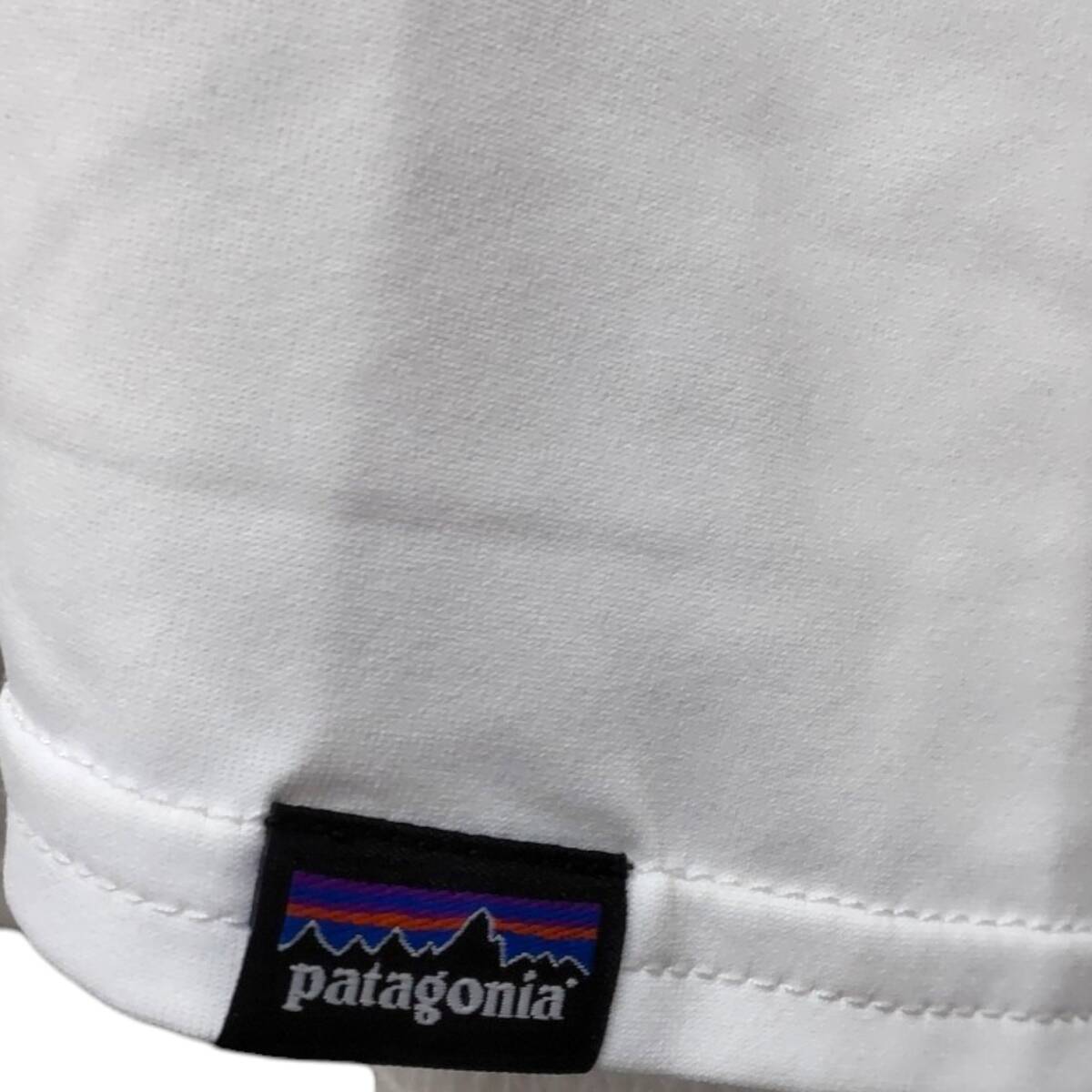 【中古品】Patagonia パタゴニア ロンT 白 ホワイト 長袖 Tシャツ ロゴ Lサイズ メンズ ファッション E56055RKの画像7