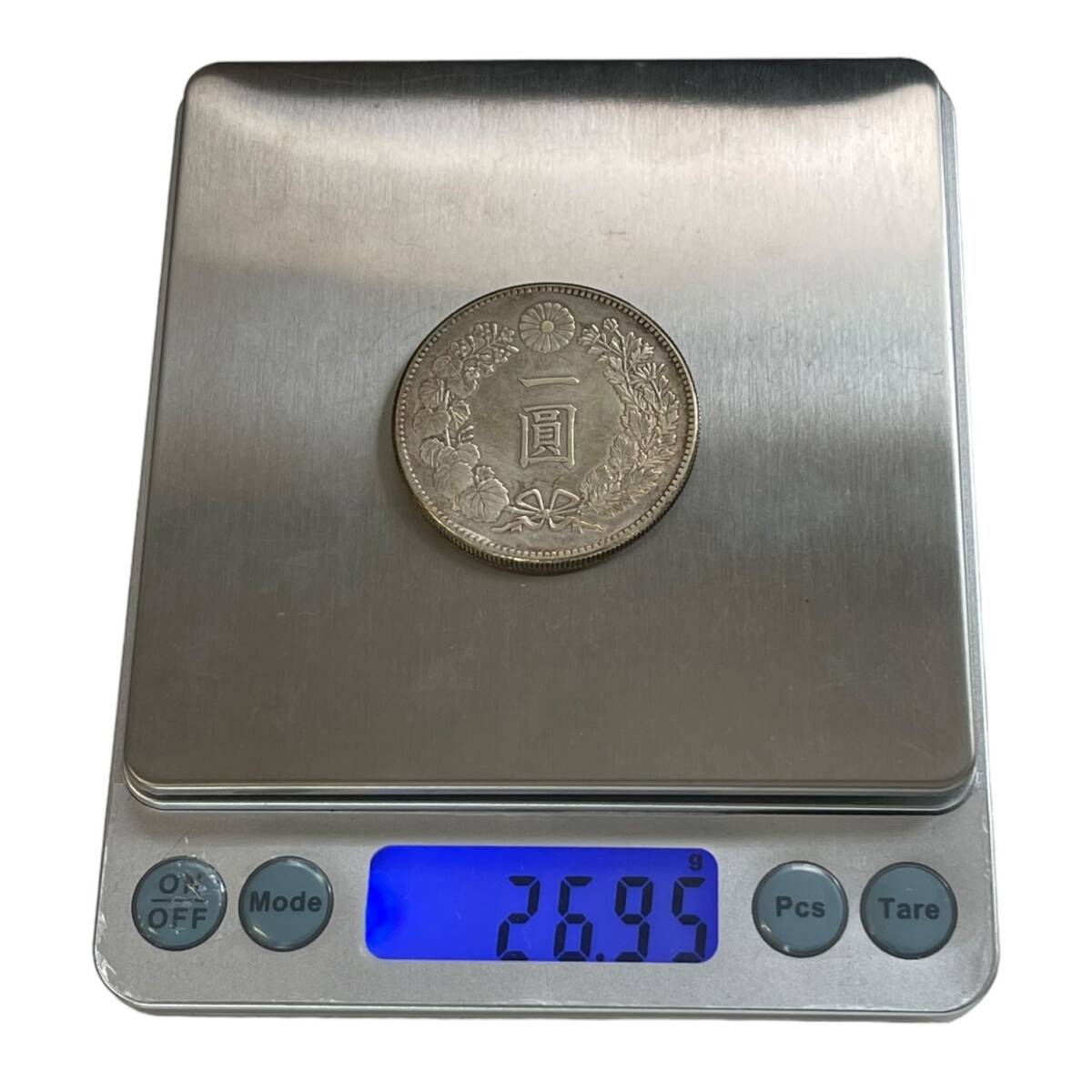 【中古品】 新一圓銀貨 新1圓銀貨 銀貨 日本 明治23年 重量約26.9g コレクション 硬貨 L62814RL_画像7