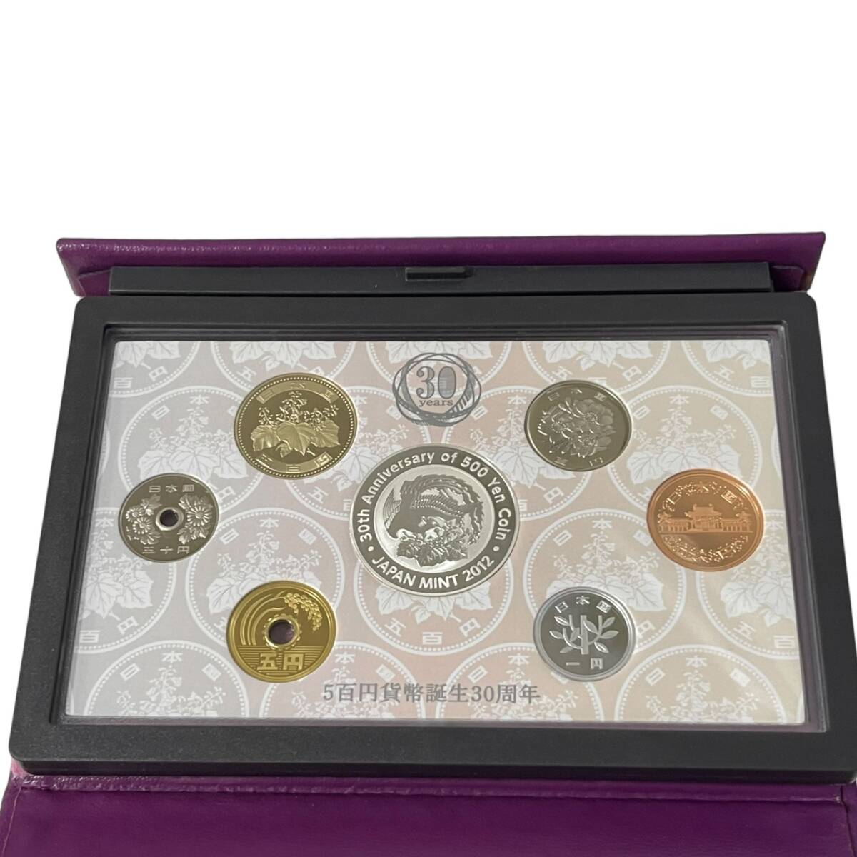 【中古品】5百円貨幣誕生30周年 2012プルーフ貨幣セット 30th Anniversary 造幣局 hiE6619RO_画像3