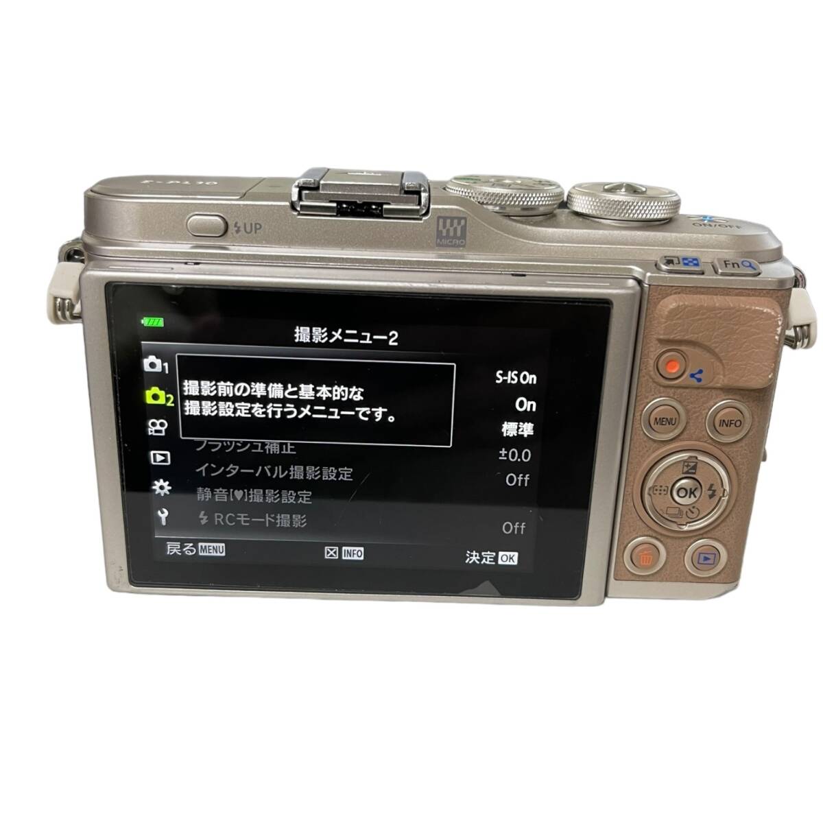 【中古品】OLYMPUS PEN オリンパス ペン E-PL10 ミラーレス 一眼 カメラ コンパクトデジタルカメラ デジカメ E60898REの画像3