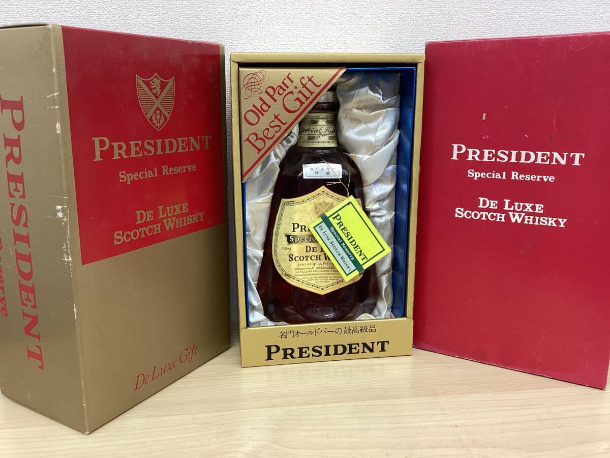 【未開栓】 PRESIDENT プレジデント スペシャルリザーブ デラックス スコッチ ウイスキー 750ml 43% kyZ8563K_画像1