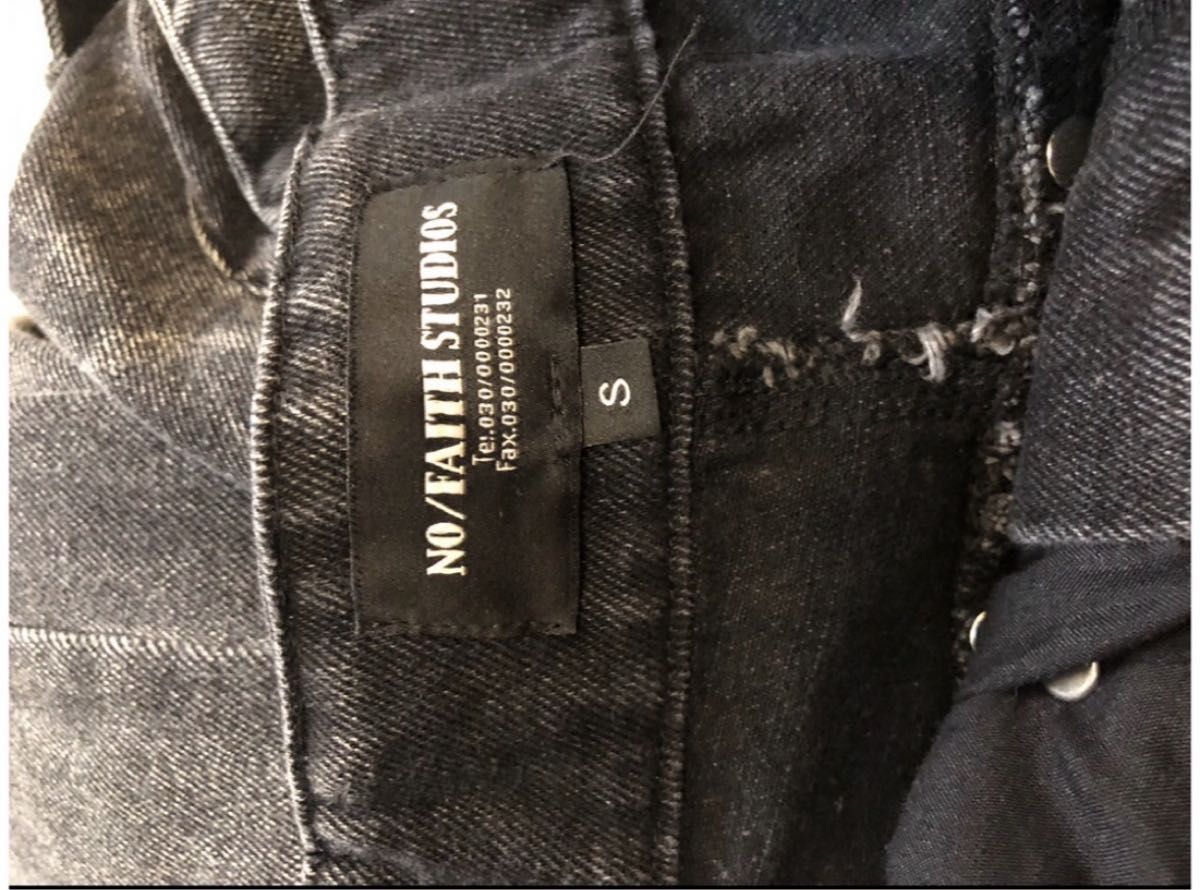 即完売商品 NO/FAITH STUDIOS DENIM PANTS Sサイズ