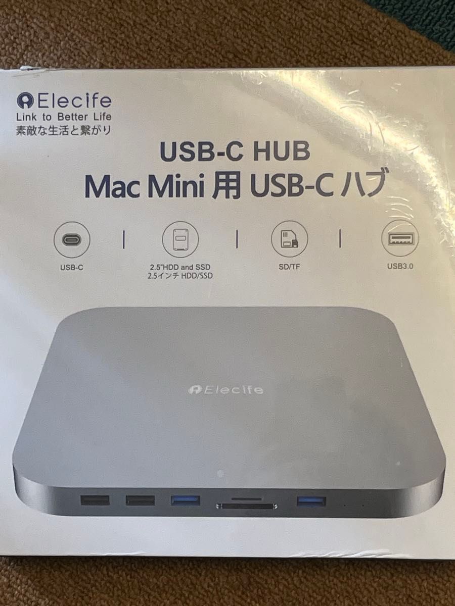 2014年 Mac mini 8GB　１ＴＢ A1347 Apple Intel Core i5+Mac mini用USB-Cハブ