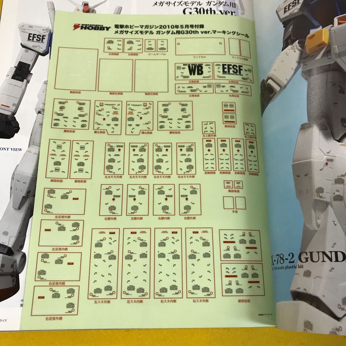 D58-118 電撃ホビーマガジン 2010年5月号 機動戦士ガンダムUC/MSV-R 3D PROJECT他 別冊付録無し 表紙に折り目あり_画像6