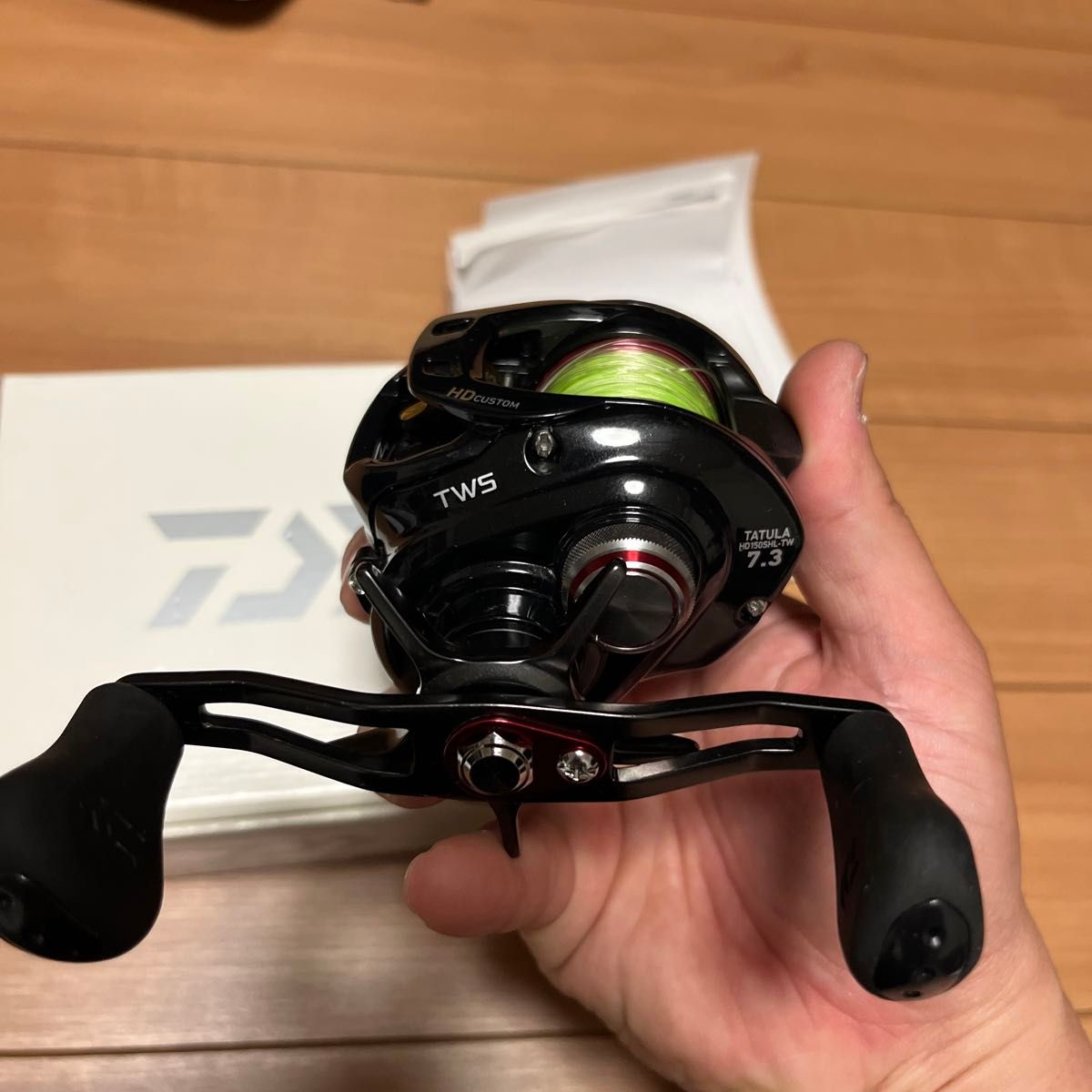 替スプール付 ダイワ タトゥーラ HDカスタム 150SH L  TW  左ハンドル ベイトリール DAIWA HRF ロック